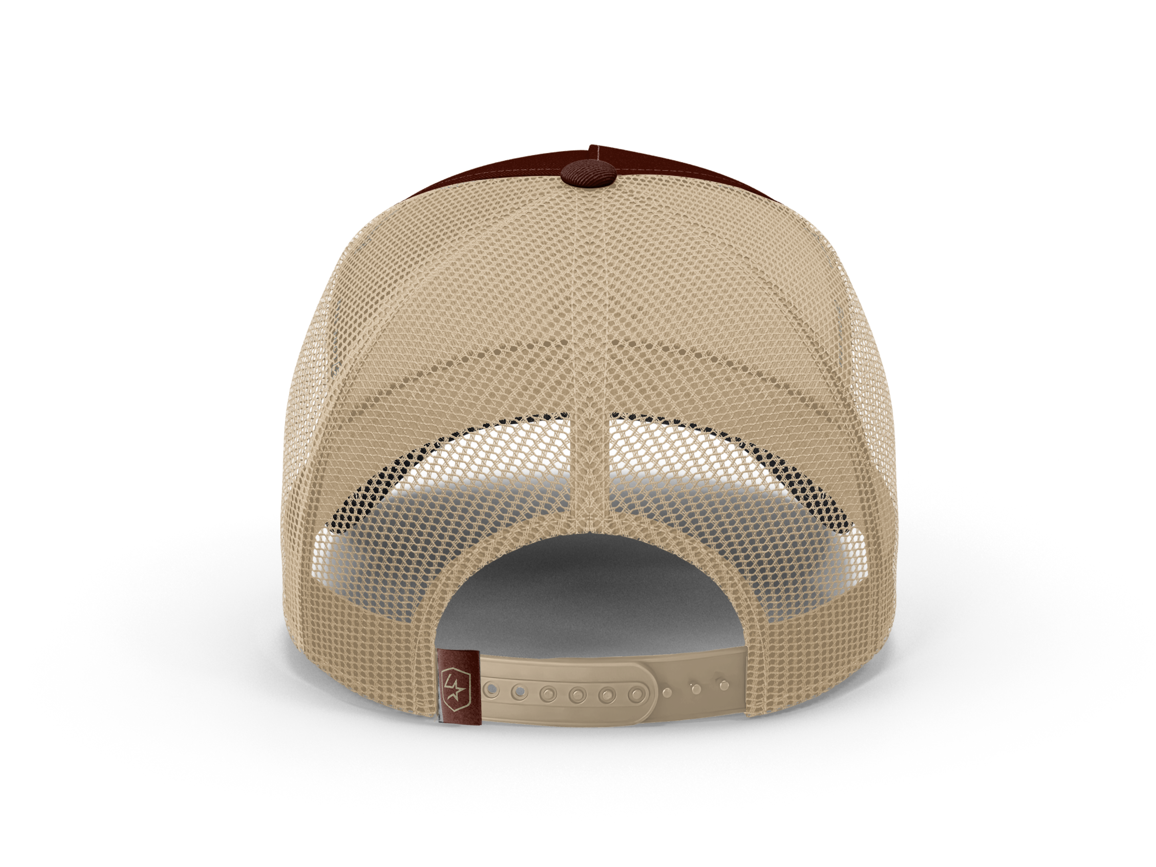 Lone Star Ropes Script Trucker Cap - Maroon/Tan