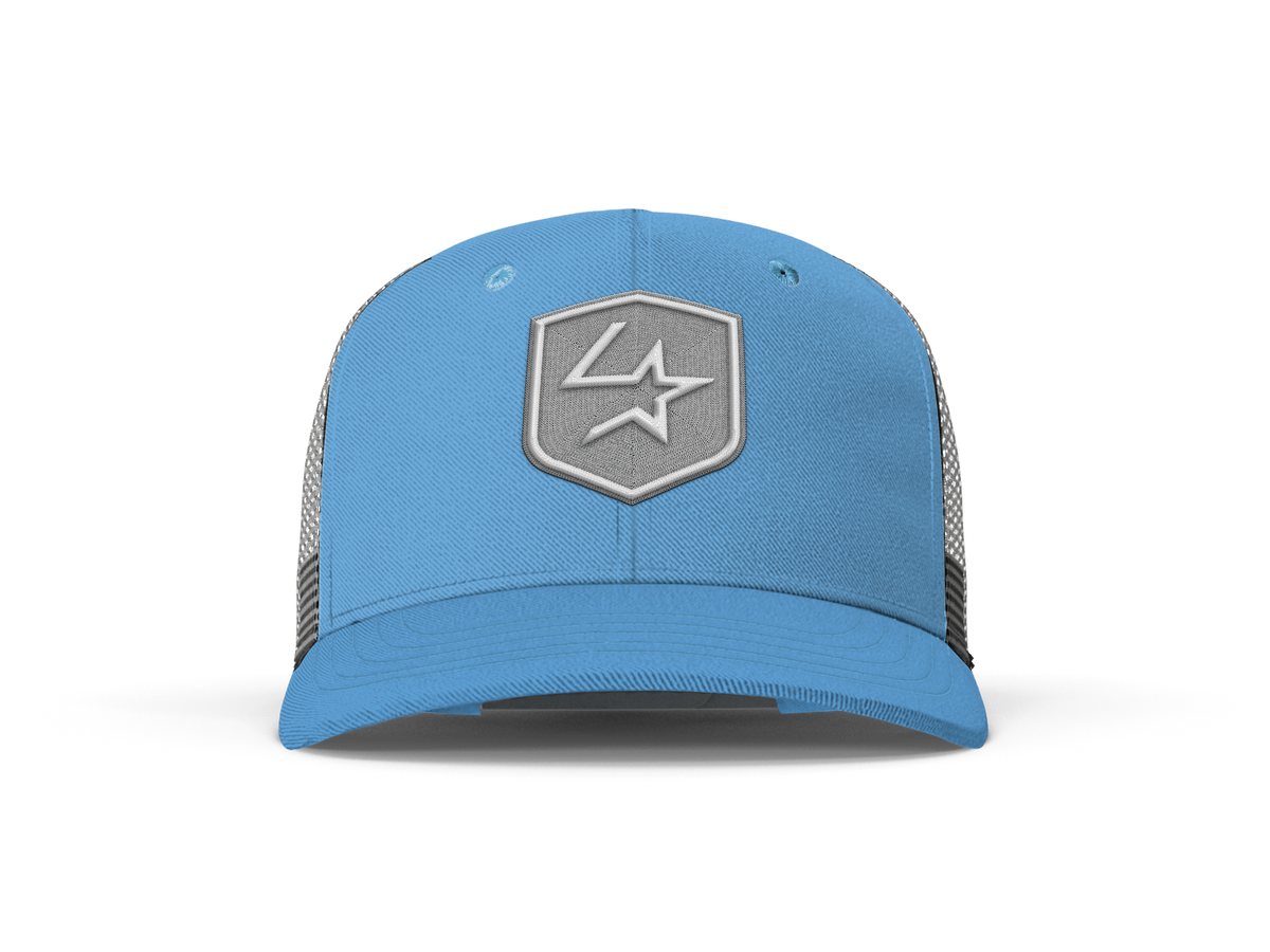 Lone Star Ropes Trucker Cap - Light Blue/Grey