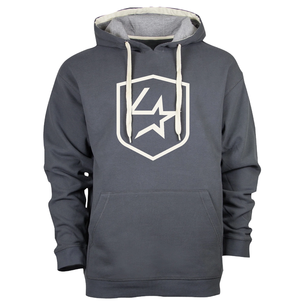 Lone Star Ropes Shield Hoodie - Dark Grey