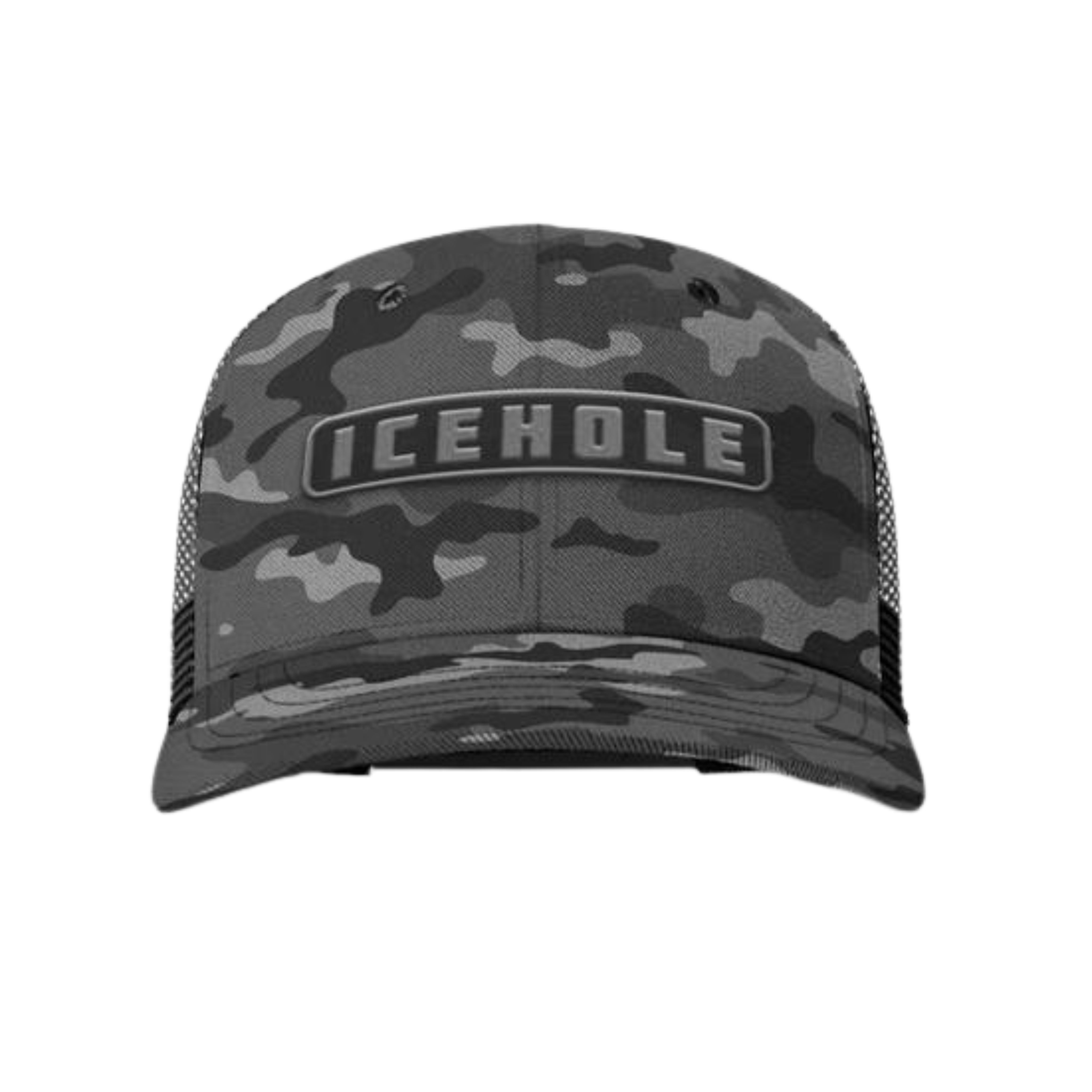 ICEHOLE Grey Camo Cap