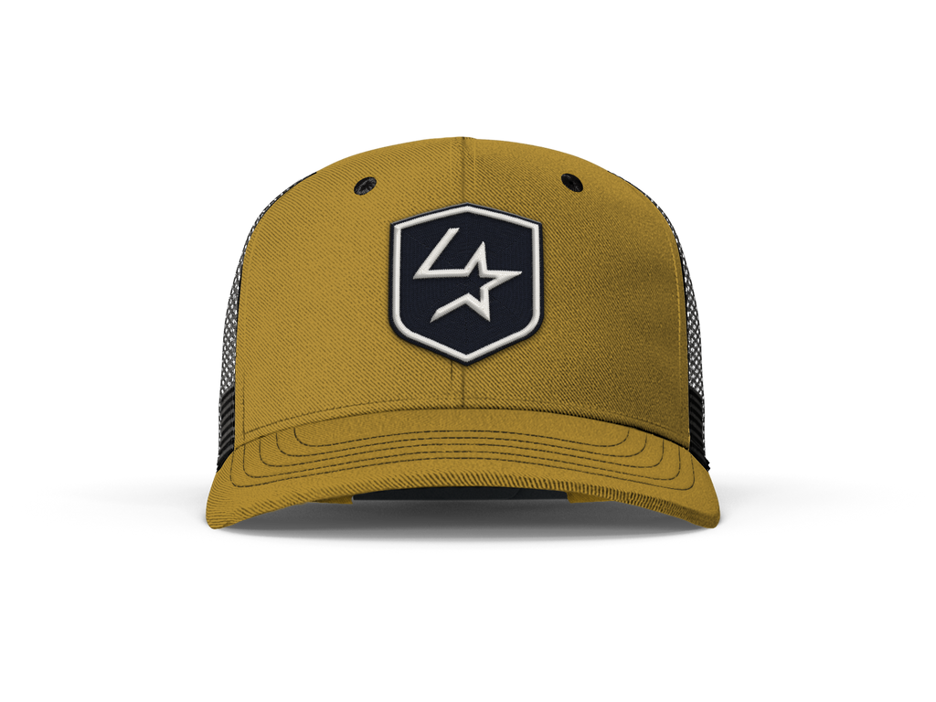 Lone Star Ropes Trucker Cap - Mustard/Black