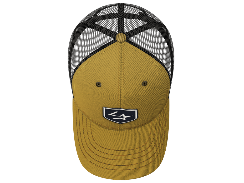 Lone Star Ropes Trucker Cap - Mustard/Black