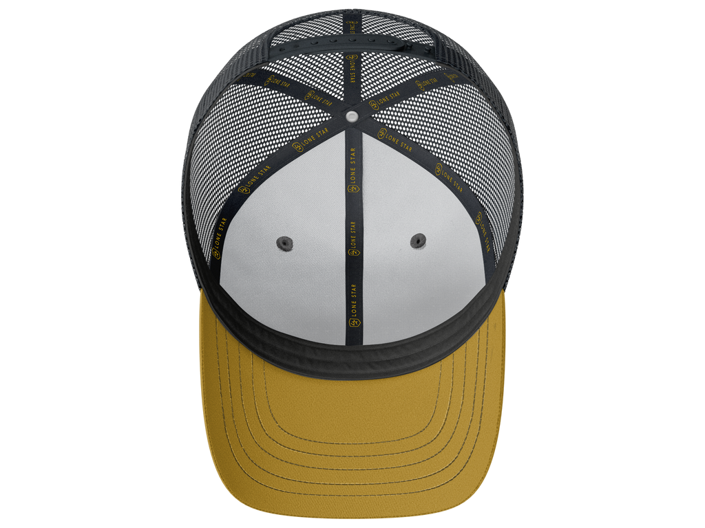 Lone Star Ropes Trucker Cap - Mustard/Black