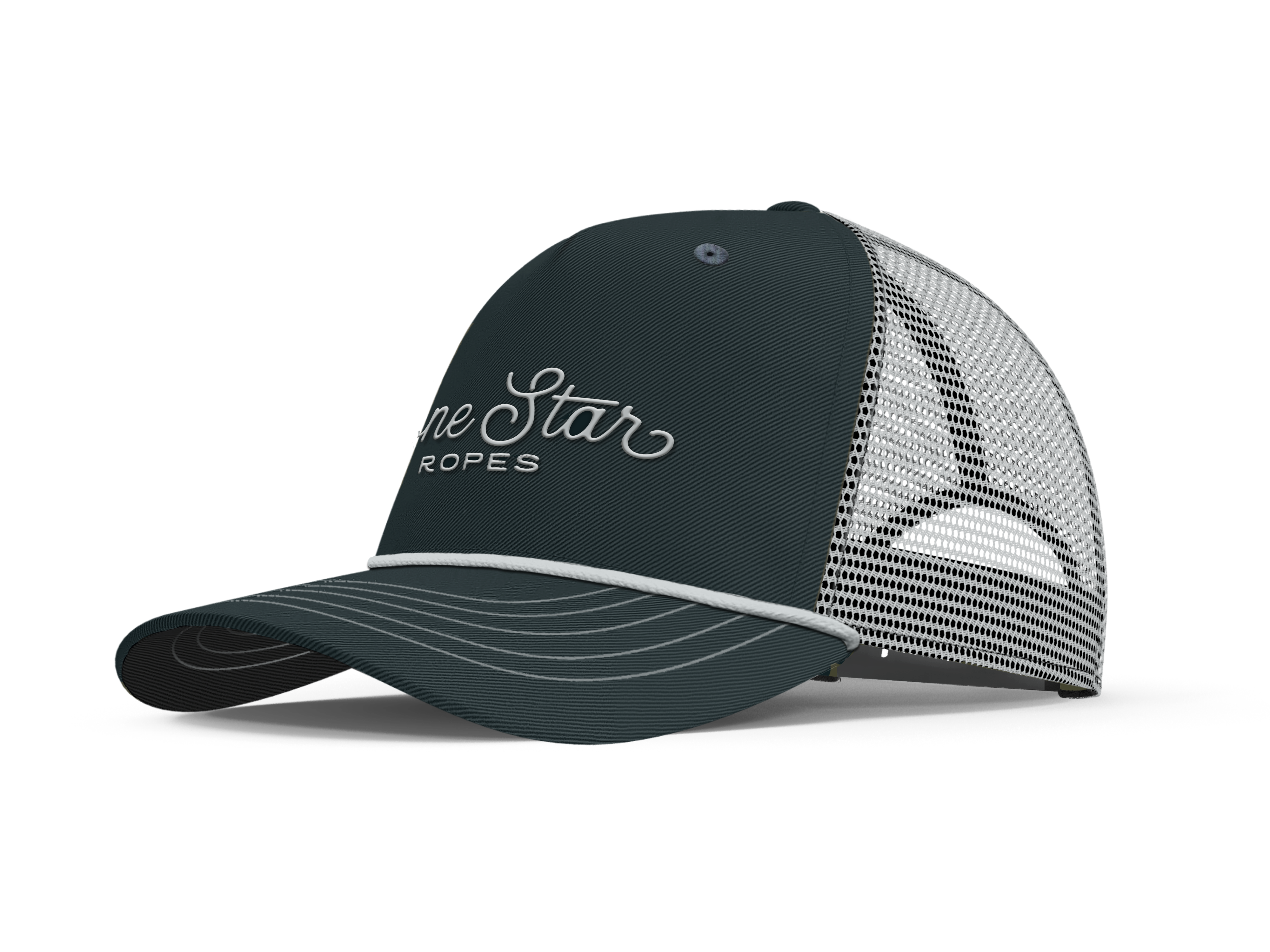 Lone Star Ropes Script Trucker Cap - Blue/Gray