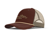 Lone Star Ropes Script Trucker Cap - Maroon/Tan