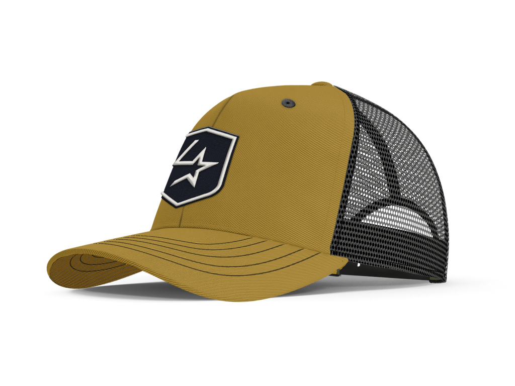 Lone Star Ropes Trucker Cap - Mustard/Black