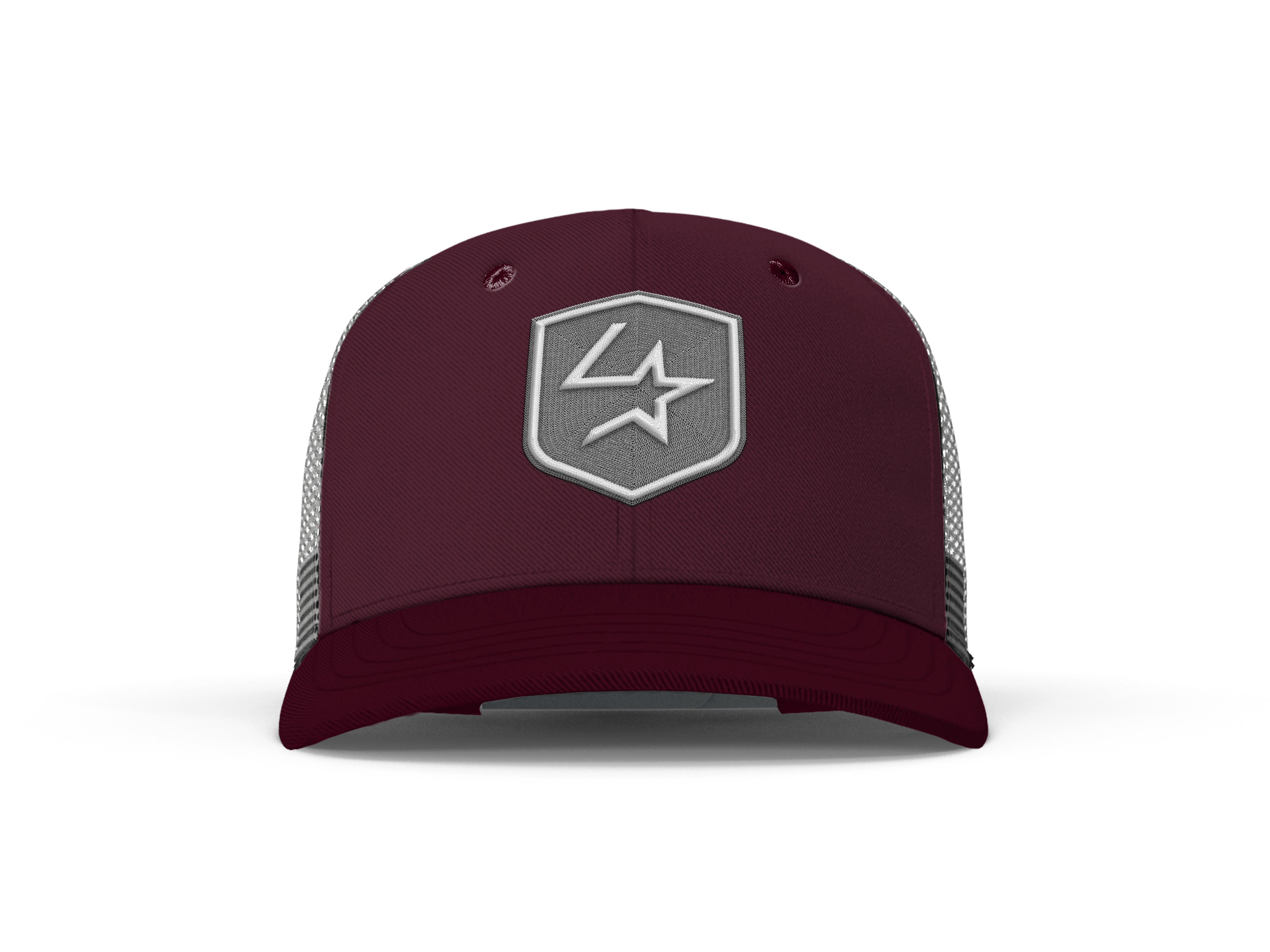 Lone Star Ropes Trucker Cap - Burgundy/Grey