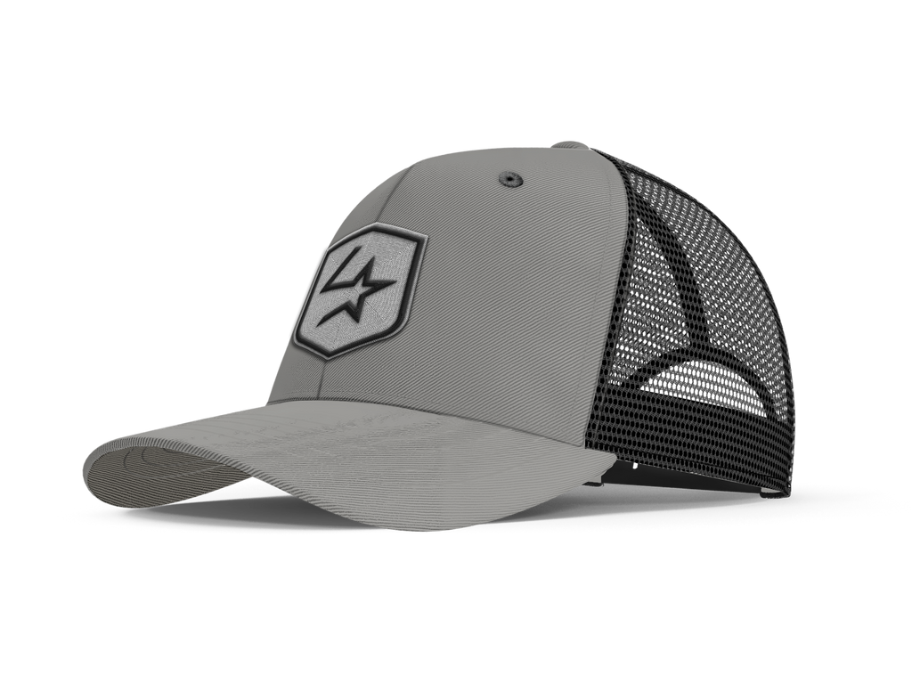 Lone Star Ropes Trucker Cap - Light Grey/Black