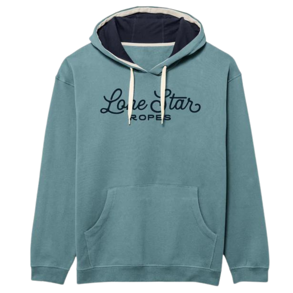 Lone Star Ropes Script Hoodie - Harbor
