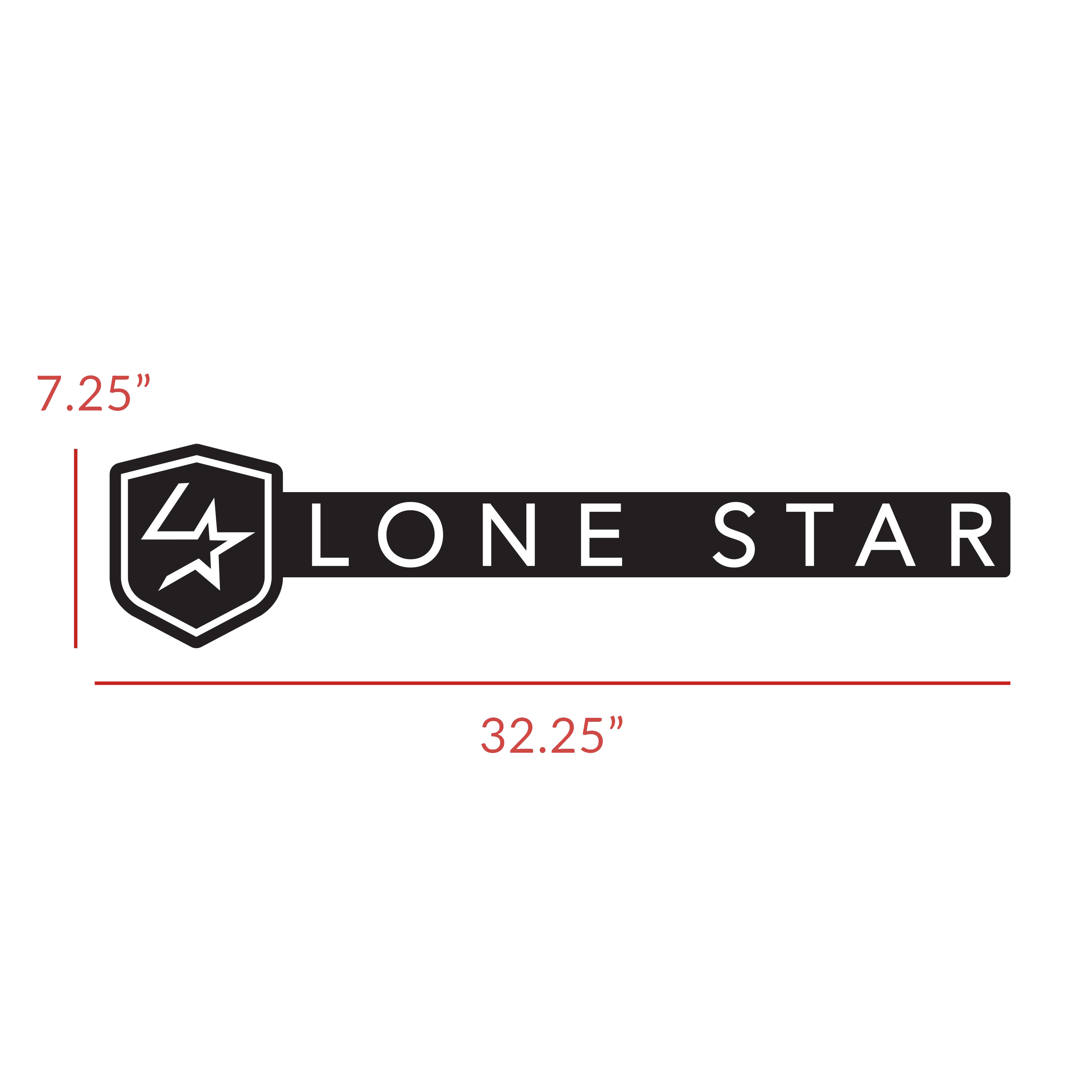 Lone Star Trailer Decal - Side