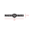 Lone Star Trailer Decal - Back