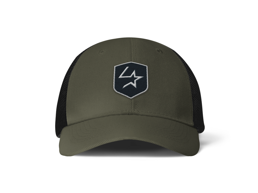 Lone Star Ropes Trucker Cap - Olive/Black